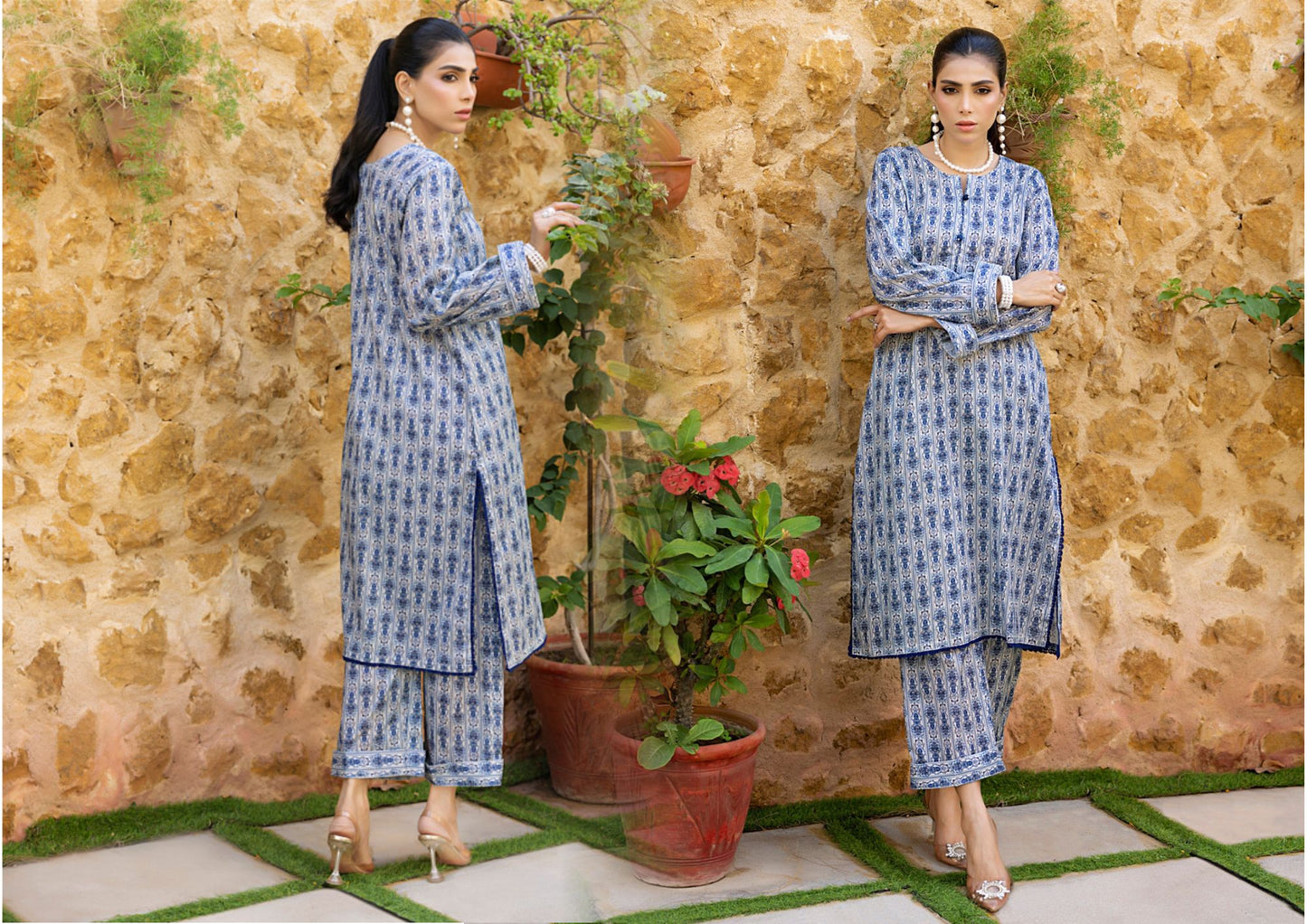 Regalia Identic Separates Unstitched Printed Lawn 2Pc Suit vol4